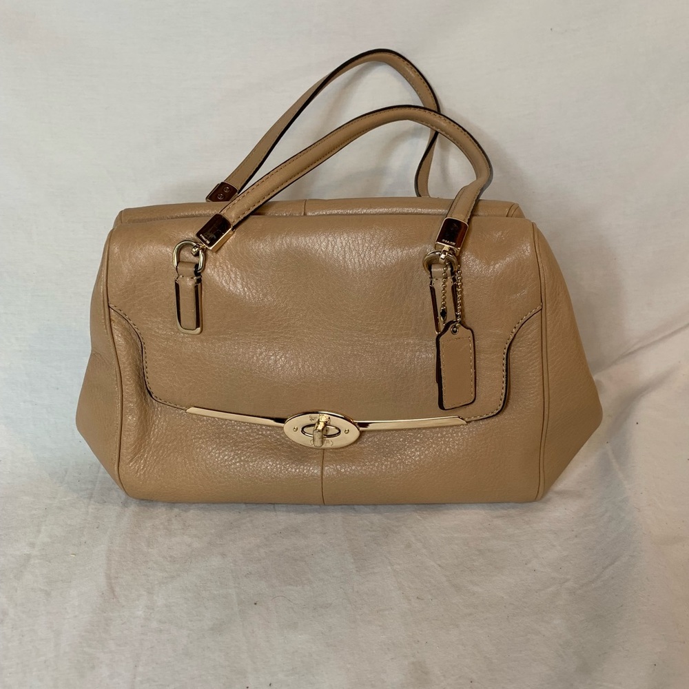 COACH MADISON MADELINE EAST WEST D1394-25169 Leather Satchel Purse